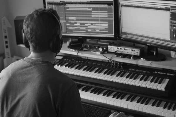 Music Producer preparing music production lesson in Gourock